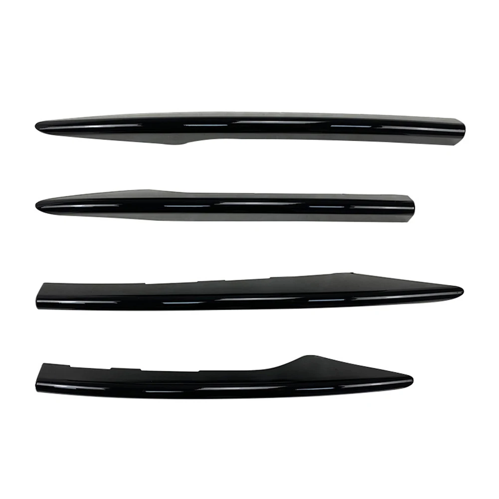 4Pcs Car Front Bumper Fog Light Lamp Decorative Cover Trim For Mercedes Benz New E-Class W213 E260 E300 E450 E53 2021 2022 2023