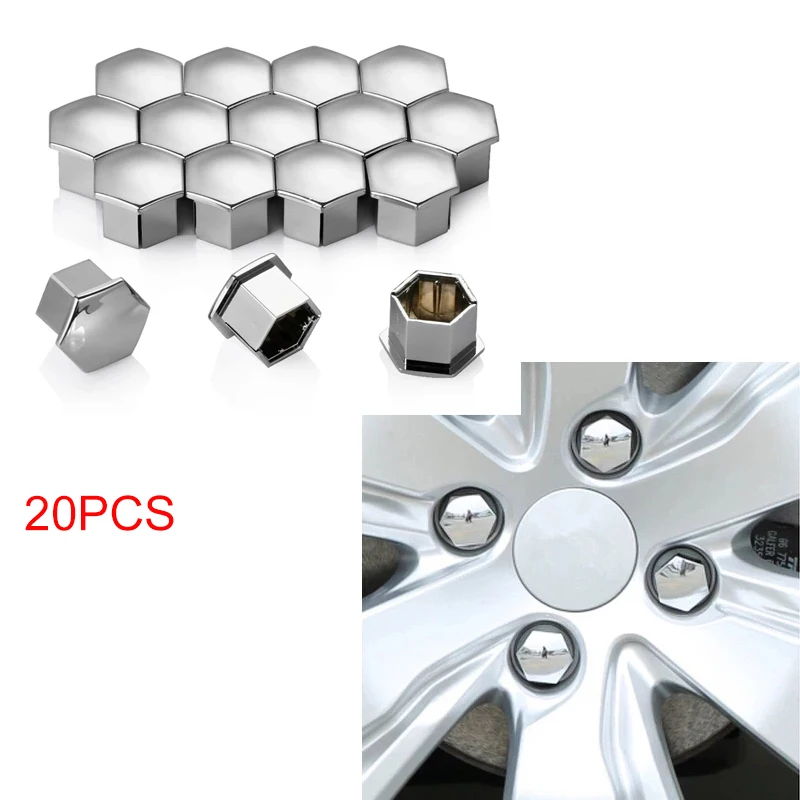Rim Car Wheel Nut Cover Tyre Screw Cap For Peugeot 207 301 307 308 408 508 3008 Citroen C4l C5 C2 16 20 pcs Exterior Accessories smile