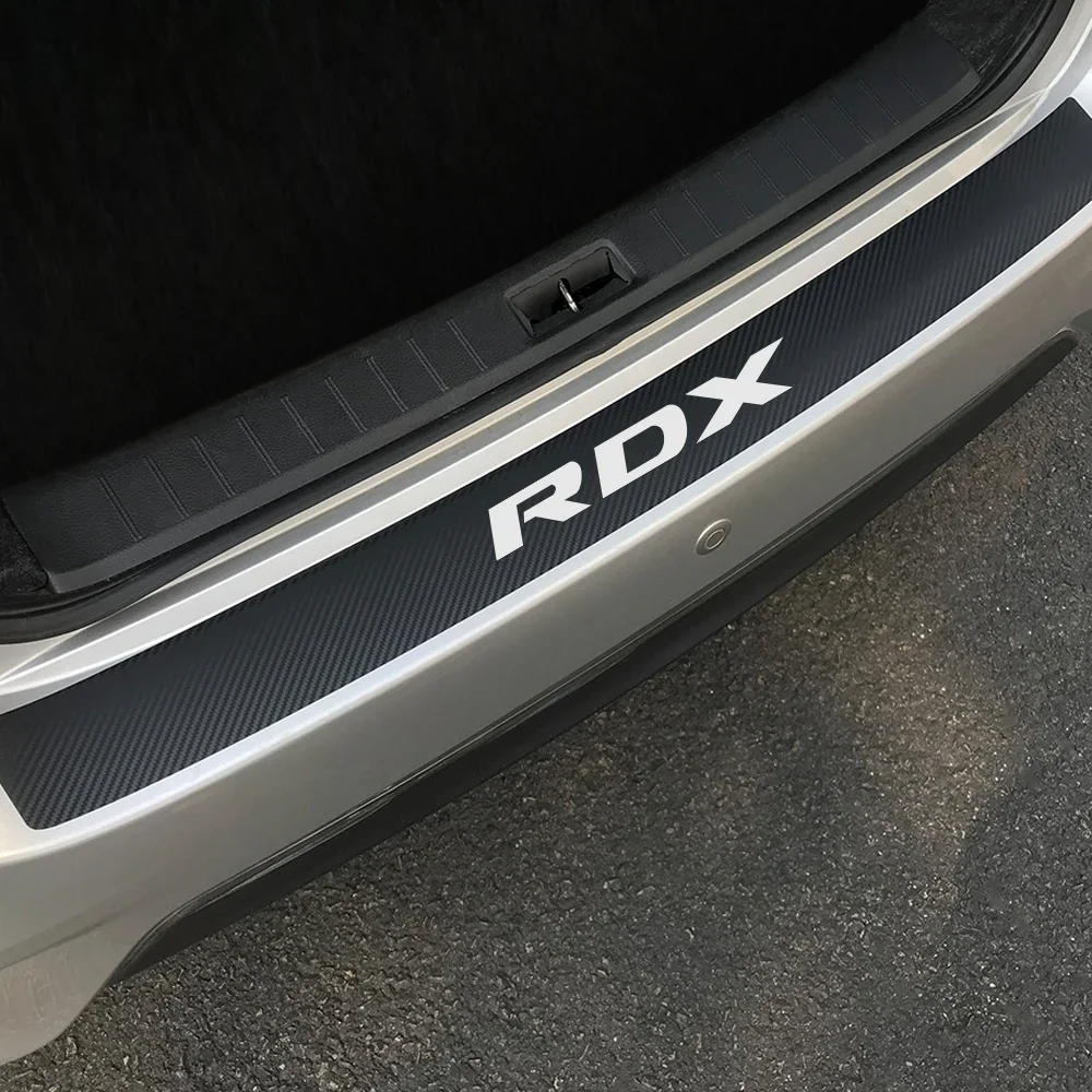 Car Rear Bumper Scuff Sticker Protector Trunk Sill Guard Decals Cover Anti-Scratch Auto Accessories For Acura MDX ILX RDX TLX