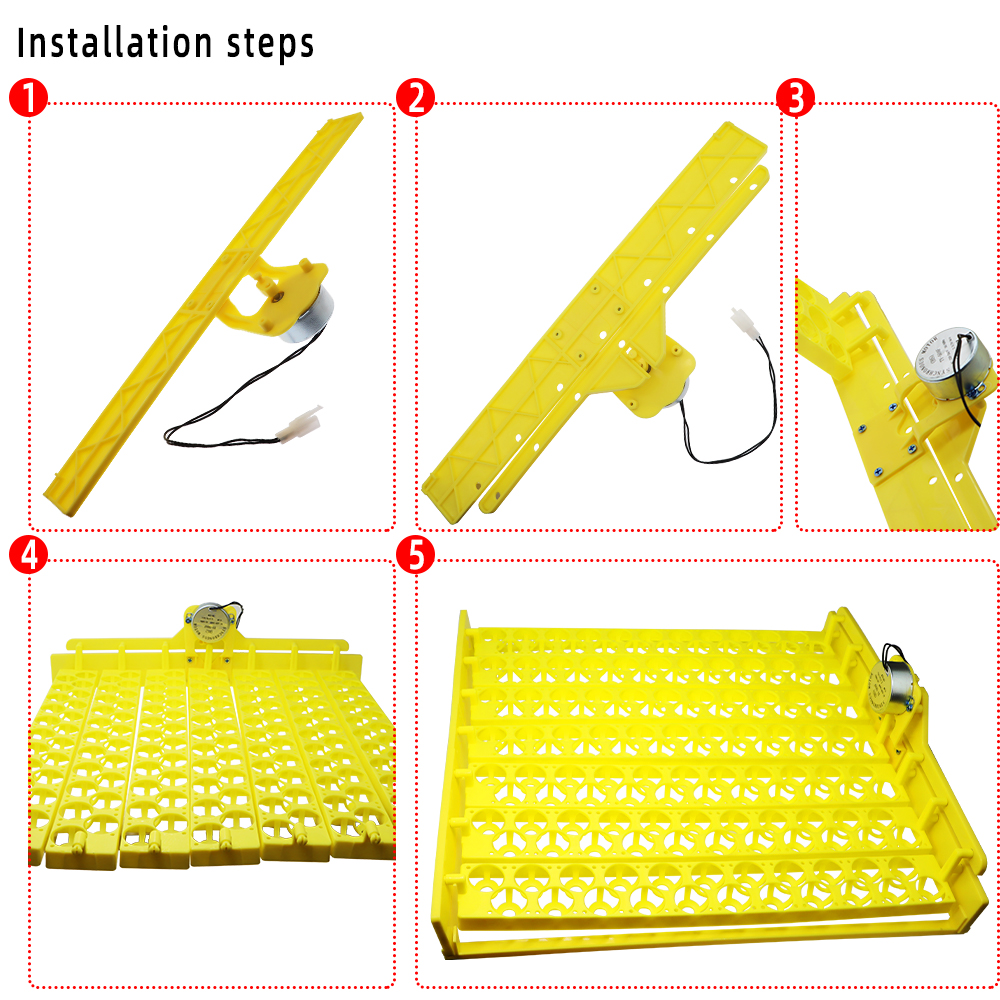 220V Automatic Egg Incubator Capacity 56/154 Duck Chicken Plastic Egg Tray Incubator Trays Hatching with Auto Turn Motor