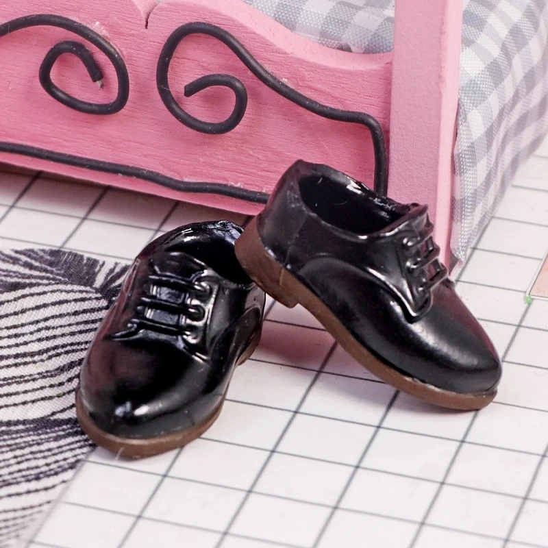 Retro Ob11 Ronde Britse Neus Schoenen Pvc Materiaal Pop Accessoires Schattig Voor Penny, Ymy, Obitsu 11,Molly, Gsc,1/12 Bjd ddmysmile Pop Smile Penny,