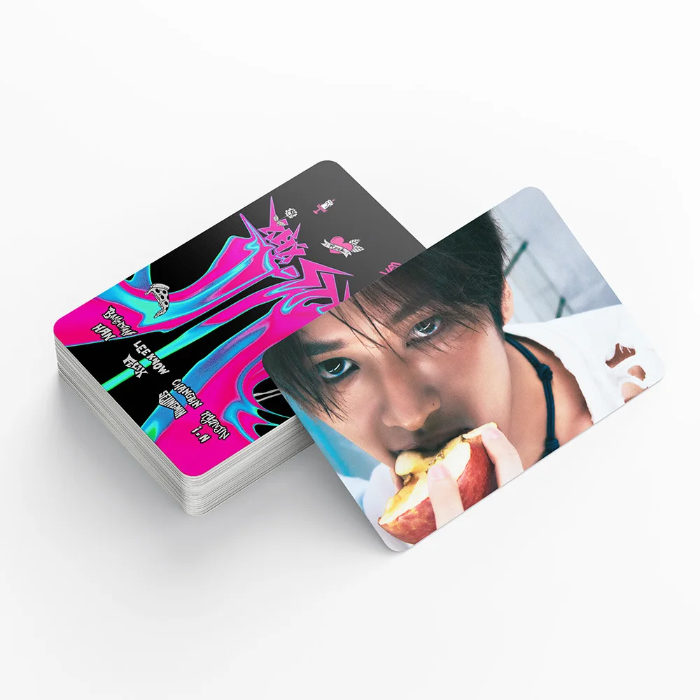 55Pcs/Set Kpop Stray Kids New Album 5-STAR Lomo Cards Straykids Photo Card Postcard HYUNJIN FELIX for Fans Gift