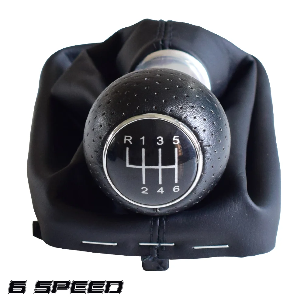 Audi S3 A3 For 2001 2002 2003 New 5 6 Speed Car Gear Stick Shift Knob With High Quality Leather Boot smile