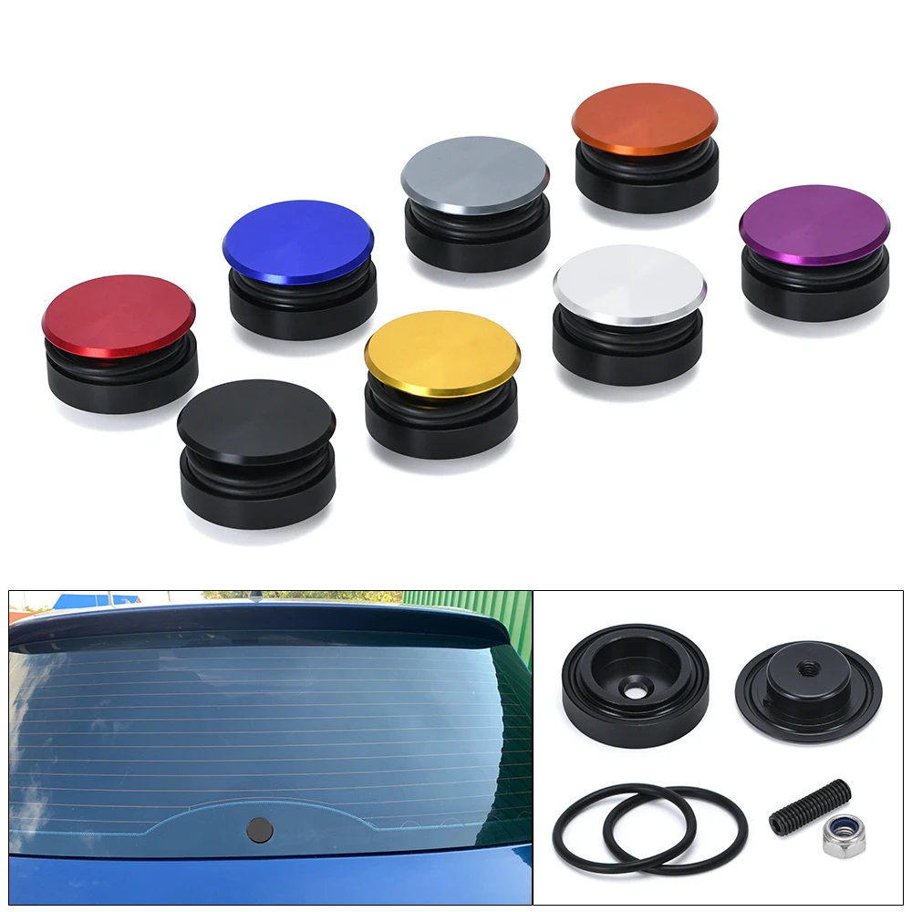 Car 1 Set Aluminum Rear Wiper Delete Kit Plug Cap for Honda Acrua Toyota Mazda Nissan Kia Universal Car Accessories smile