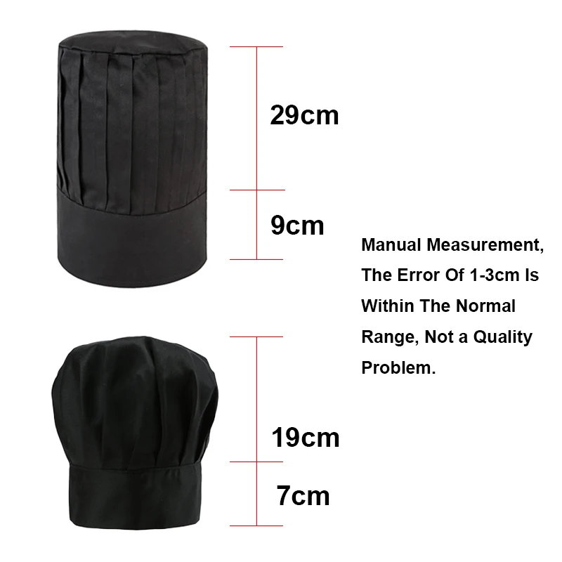 Elastic Men Cap Kitchen Hotel Restaurant Kitchen Chef High ddmysmile Hats Catering Serve Bakery Cake Shop Breathable Cook Medium Hat Smile