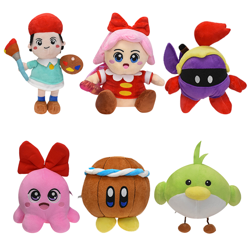 24 Styles Kirby Plush Stuffed Toys 12 Constellations Scorpio Libra Kirby Chef Cosplay Toys Adeleine Snowman Christmas Gifts