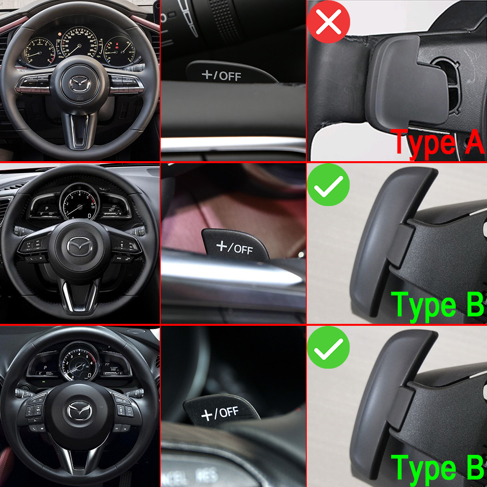 DL 2 For Mazda Mazda 3 Atenza BM BN 6 GJ CX-3 DK CX-5 KF CX9 TC Skyactiv-CNG Sport Car Steering Wheel DSG Shift Paddle Extension smile CX-