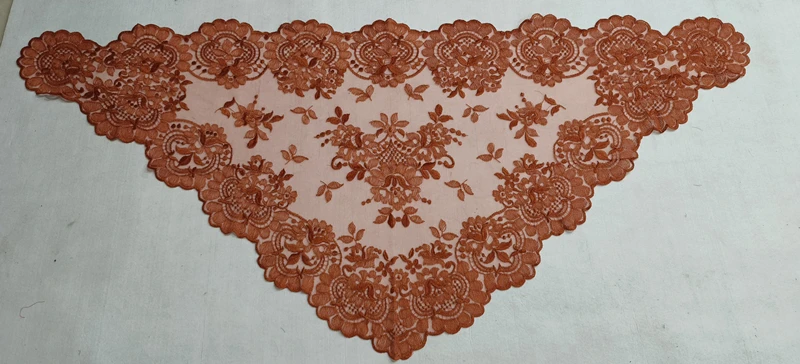 Triangular Veil new 2025 Lace Chapel Shawl Women Head Covering Catholic Veil