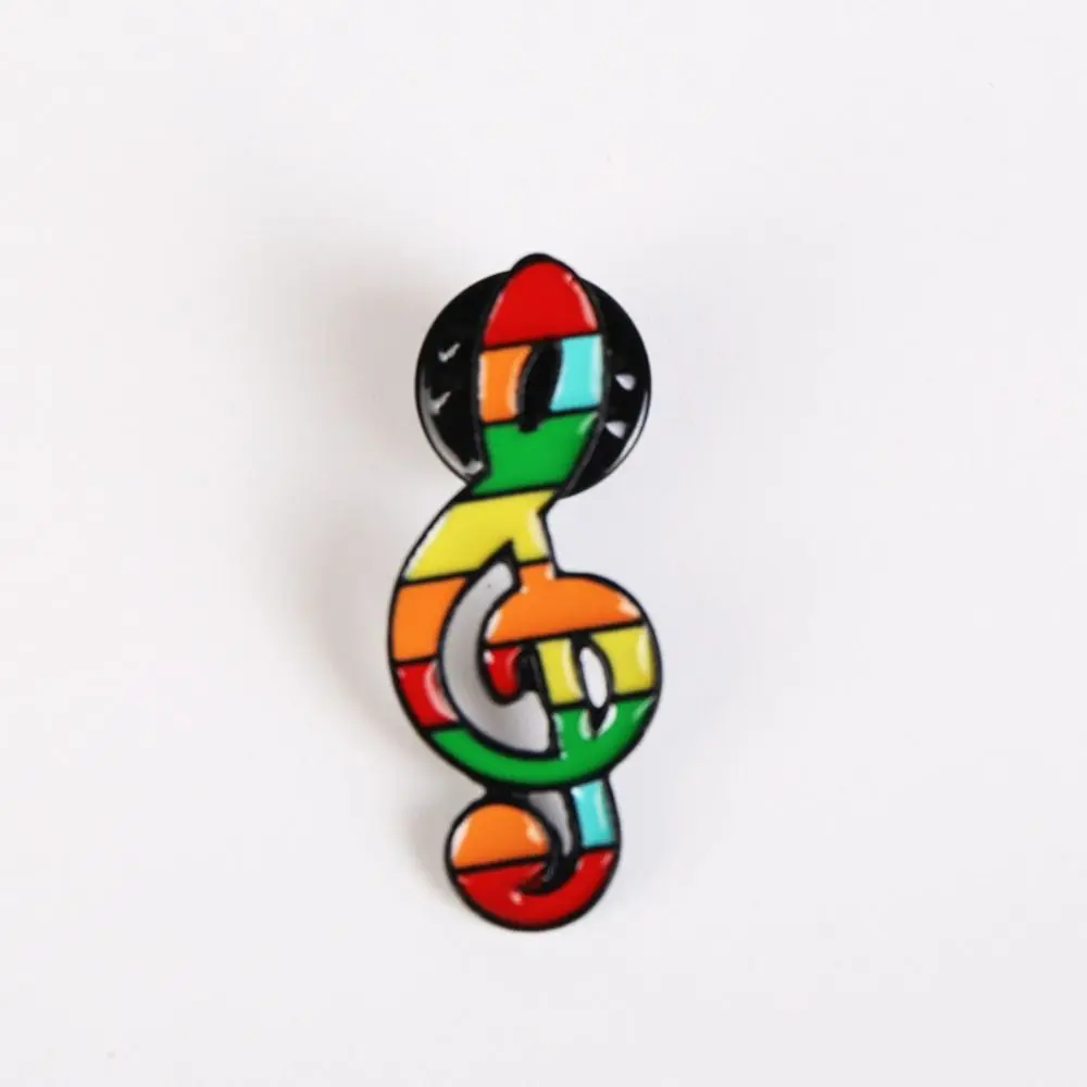 Musical Pin Creative Enamel Instrument Brooches For Women Colorful Guitar Pins ddmysmile Choth Accessories Smile