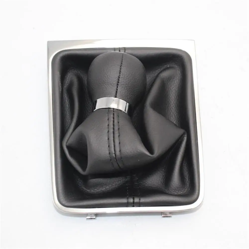Passat B6 2006 For 2007 2008 2009 2010 Car-Styling 6 Speed Gear Stick Shift Knob With PU Leather Boot smile