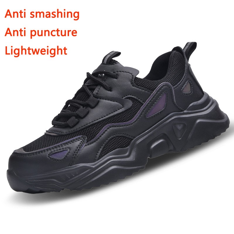 Safety Shoes For Men Anti Impact And Anti Puncture Steel Toe Work Shoes Lightweight Breathable Insulated Protective For Women