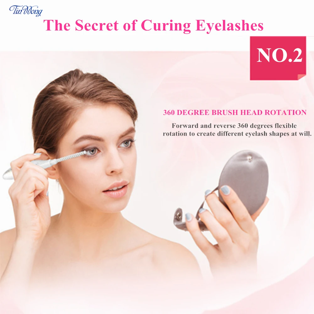 Eyelash Tinwong Curler Electric USB Rechargeable Ceramic Inner Core Heated ddmysmile Long-Lasting Smile