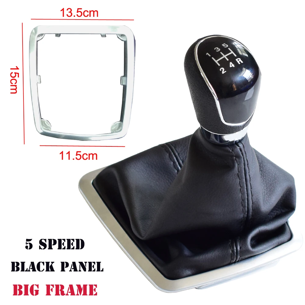 Gear 5/6 Shift Speed Knob Lever HandBall For Ford Focus 2 2 FL C-MAX 2006-2011 3 4 7 Galaxy Gaiter Boot Leather Cover smile