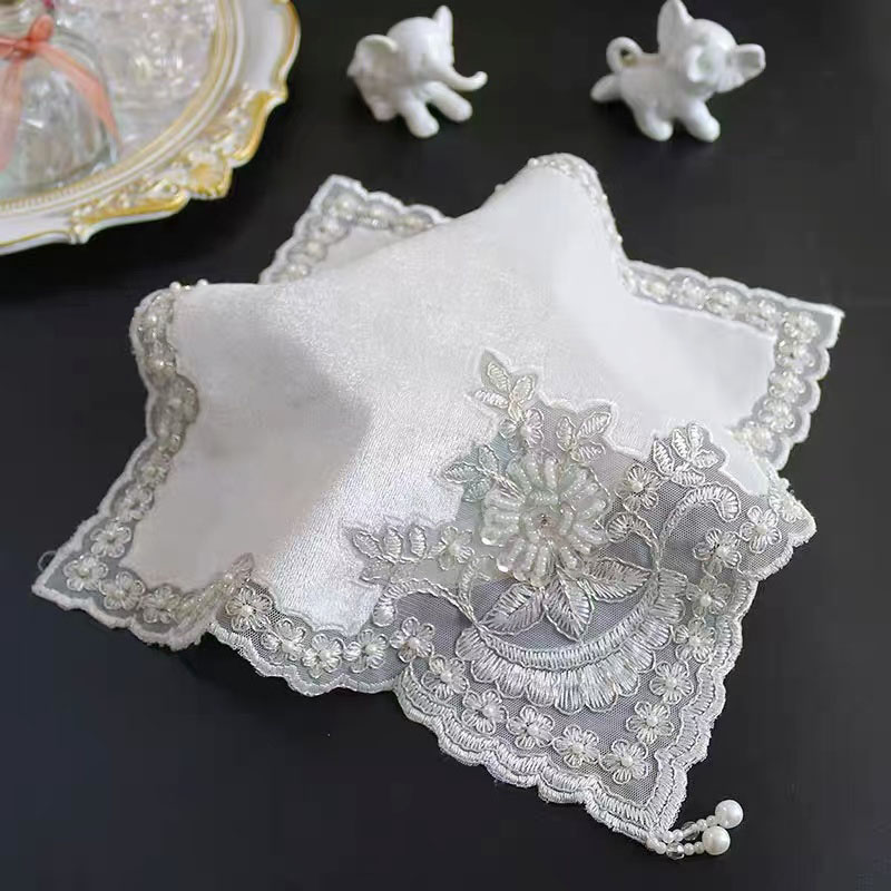 Wholesale European lace handmade nail bead covers, tablecloths, tea trays, tea sets, coffee machines, rice cookers, dust-proof cloths, decorative scar