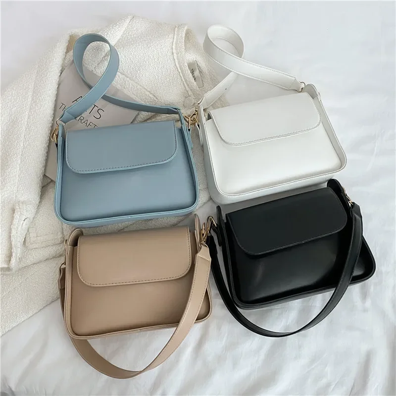 Women's Fashion Bags 2024 Crossbody Bag Mini Handbags for Women Purses Small Messager Bag Square Pu Leather Single Shoulder Bag