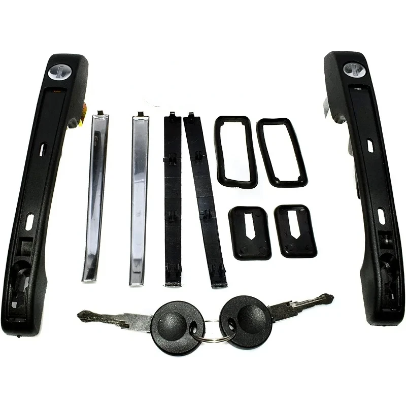 193839205 191837206 191837205A 193839206 Pair ddmysmile Outside Door Handle Front Left Right For VW 1 2 Golf Jetta Rabbit GTI Smile