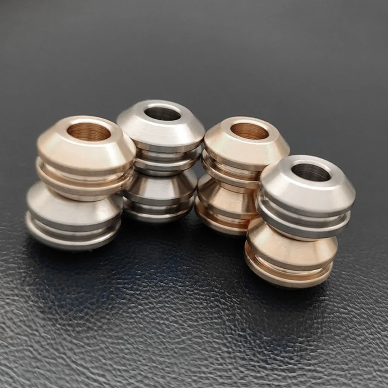 4Pcs Knife Lanyard Brass Knife Bead Parachute Bead Paracord Bead Pendant Beads for Outdoor Lanyard Umbrella Rope Pendant
