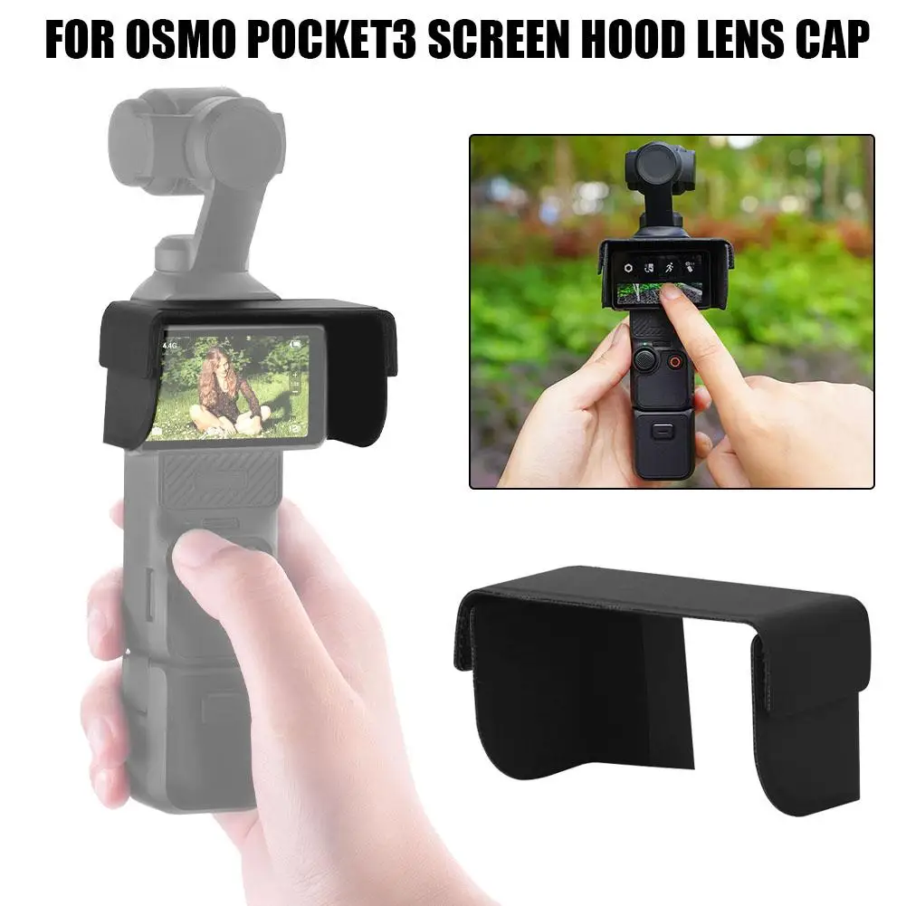 For Dji Osmo Pocket 3 Sunshade Hood Light Weight Screen Shade For Pocket 3 Handheld Gimbal Camera Accessories K2m7