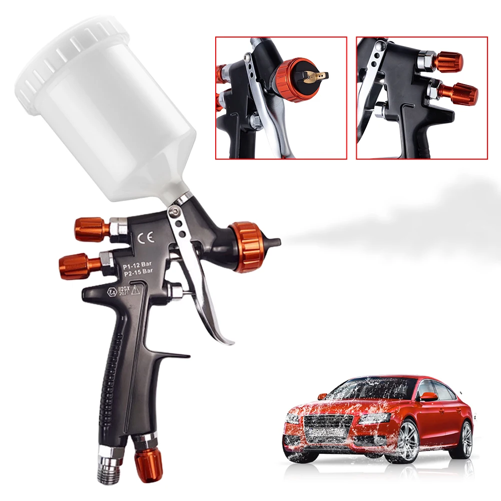 High Quality Spray Gun 1mm/1.2mm Nozzle Painting Gun Water Based Air Spray Gun Professional HVLP Spay Gun for Car Paint Repair