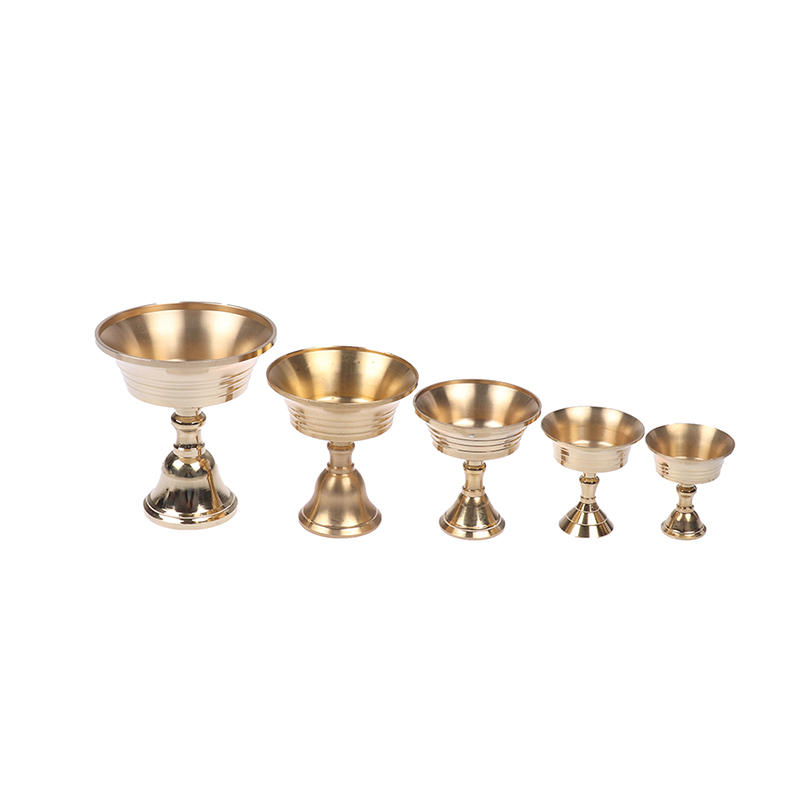 Multi-Size Golden Copper Alloy Candle Holder Candlestick Candelabrum Home Decor H260310