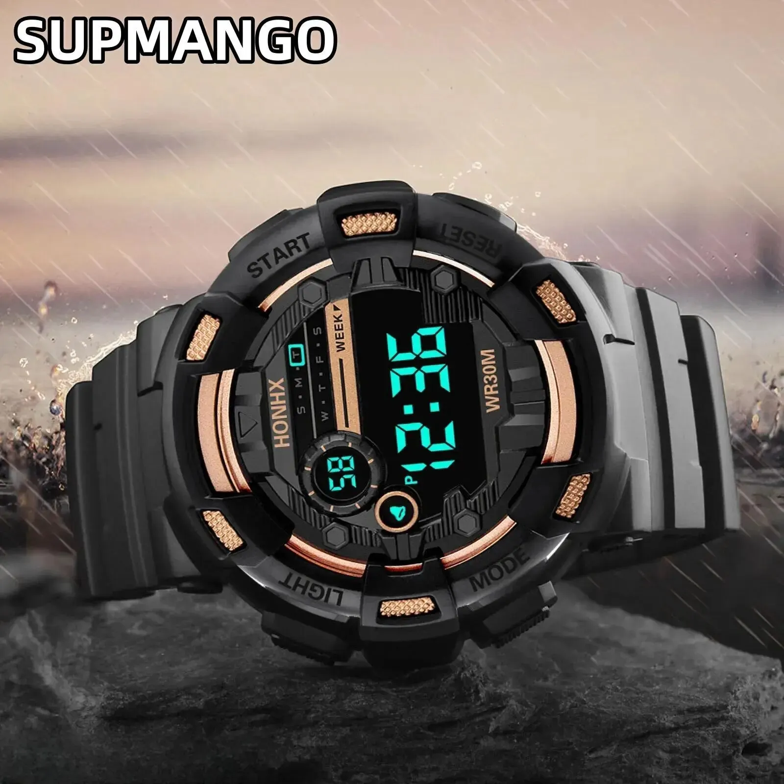 719 Kids Sport Watches LED Digital Watches for Children Silicone new Strap Wristwatch Student 2025 Girl Boy Clock