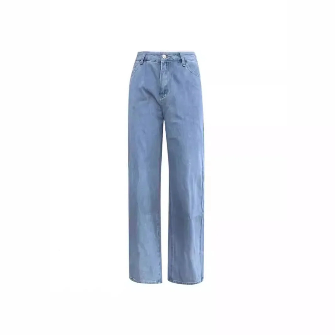 Fashionable Loose-fit Wide-leg Denim Trousers For Women Direct Sales From European American Foreign Trade Companies 241108