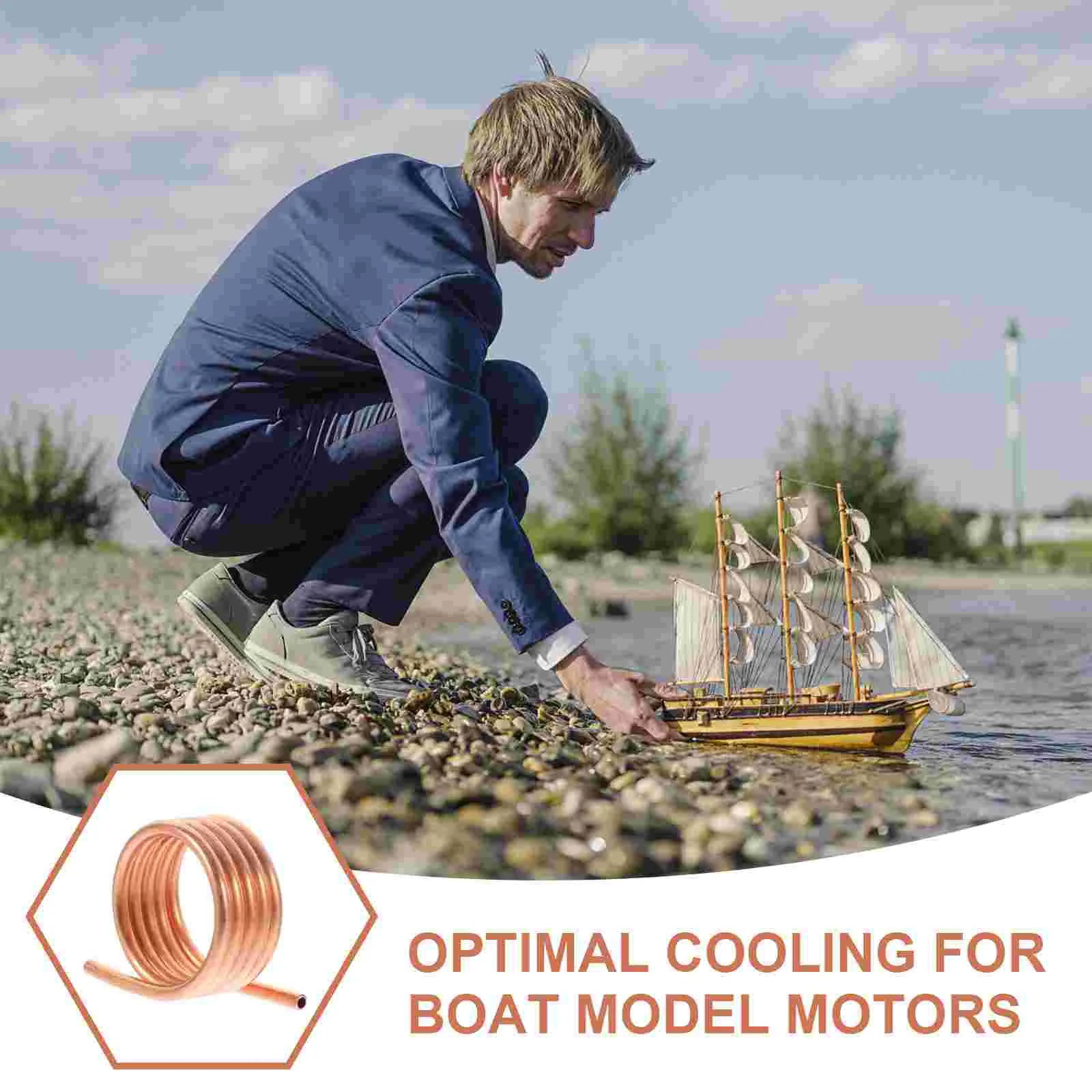 Ship Model Motor Water Cooling Rc Boat Supply Remote Control Jacket Copper Ring Kit