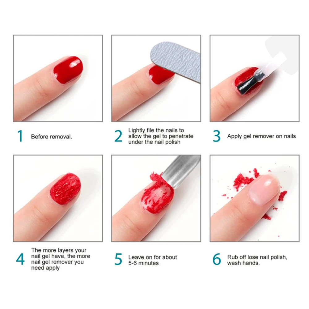 ddmysmile 15Ml Tinovo Magic Uno Remover Professional Quick Step Nail Gel Polish Remover Burst Semi Permanent Soak Off Degreasr Cream Smile