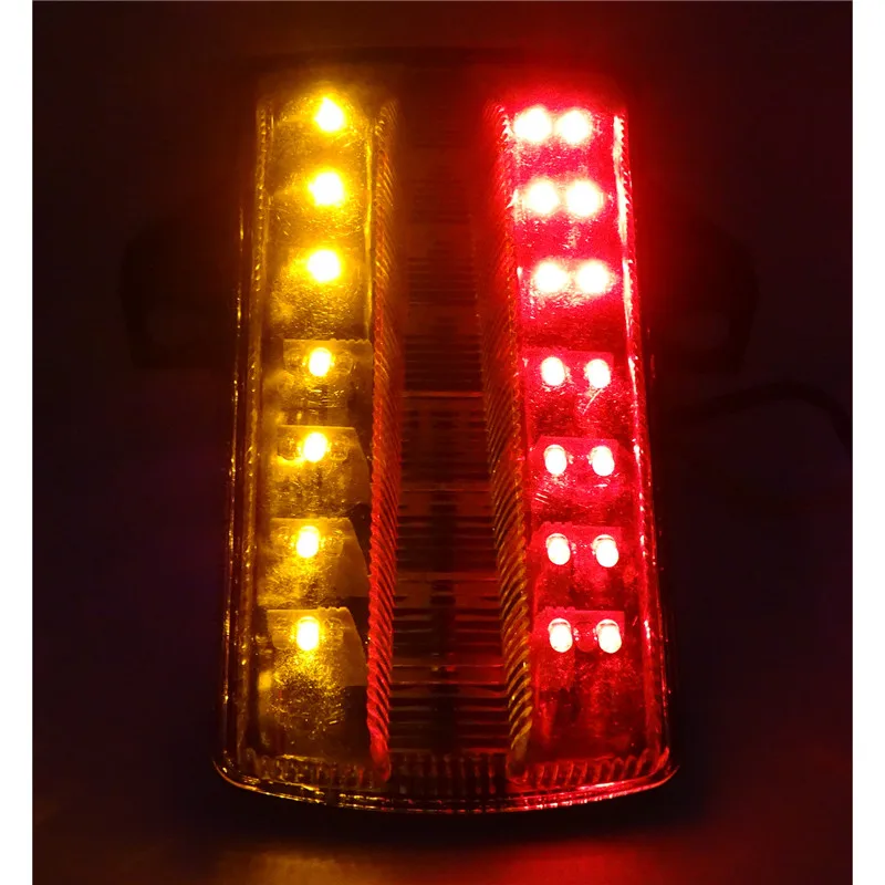 waase For Suzuki SV650 SV650A SV650F SV650S SV650SF 2003 2004 2005-2015 Rear Tail Light Brake Turn Signals Integrated LED Light