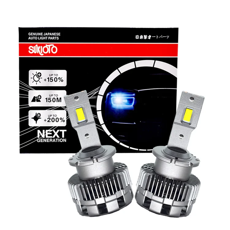 D2S LED Car Headlight Lamp Plug And Play 70W D4S LED Bulb Replacement Original HID D2 D4 Super Bright Bulb
