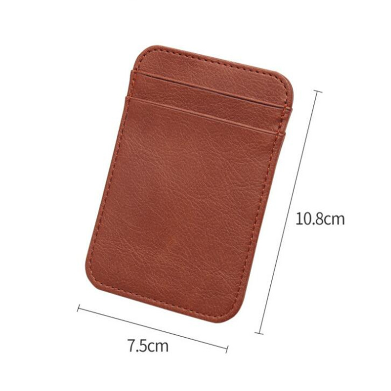 Fashion Double Sided Ultra-thin Card Holder Bank Credit ID Cards Pouch Case Wallet Organizer Thin Business Bank Card Package