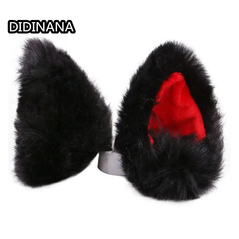Cat Masquade Party Halloween Ear Headband Cosplay Japanese Cute Fox Anime Sweet Lolita Hand Made Beast Side Clip Hair ddmysmile Band Smile