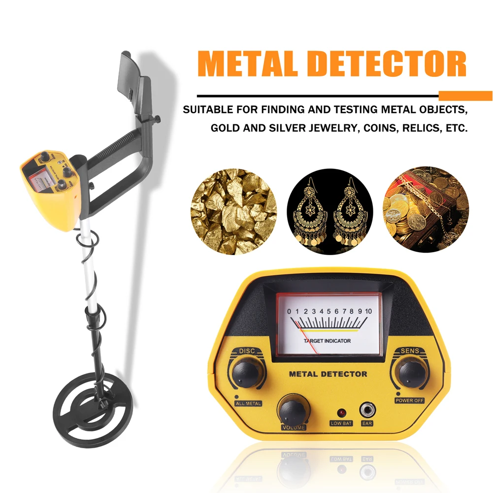 SMART SENSOR Metal Detector Underground Metal Tester with Adjustable Sensitivity Rechargeable Professional Metal Detector Finder