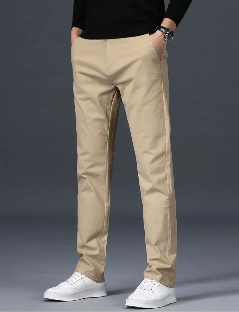 Spring and Autumn Golf Pants Mens British Slim Fit Casual Regular Korean Fashion Versatile Sports Pan 240401