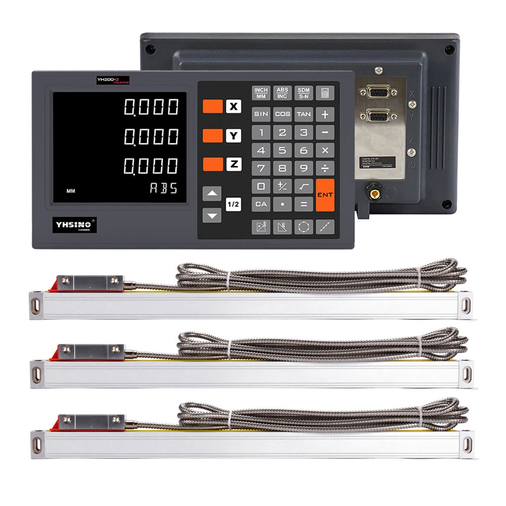 Axis Digital 3 2 Readout Linear Scale Dro ddmysmile Kit Set Yh200-2 Yh200-3 5U 5V TTL Linear Glass Encoder 100Mm To 1000Mm For Hines Smile Yh200- Yh20