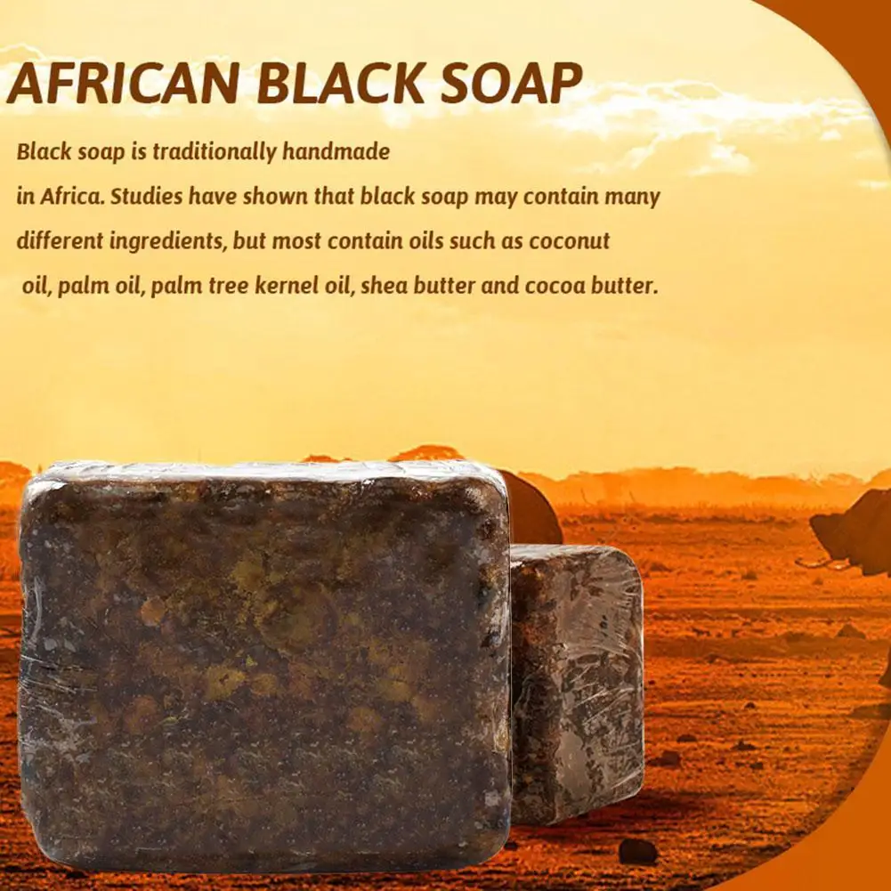 1 * Beauty Black Soap African Black Soap Dark Black Skin Lightening Soap 2025 new Brighten Face Body Skin Beauty Bath Body Bleaching Soap