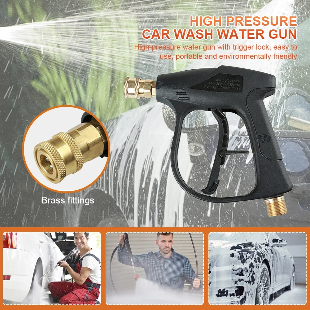 Car Auto Wash Foam Gun 1/4 Quick Connector Adjustable High Pressure Car Washer Snow Foam Lance Generator Car Cleaning Water Gun