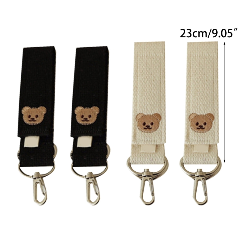 2PCS Baby Stroller Hooks Armrest Bar Hanging Hook Clips Pram Pushchair Accessory smile