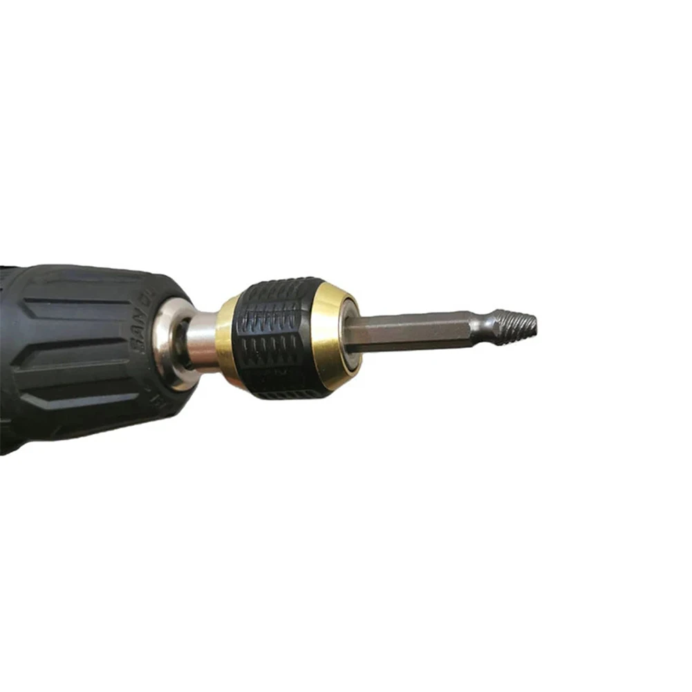 1/4In Hex Handle Connecting Rod 50mm Metal Shank Quick Coupling Drill Bit Quick Change Electric Drill Adapter Converters Tools