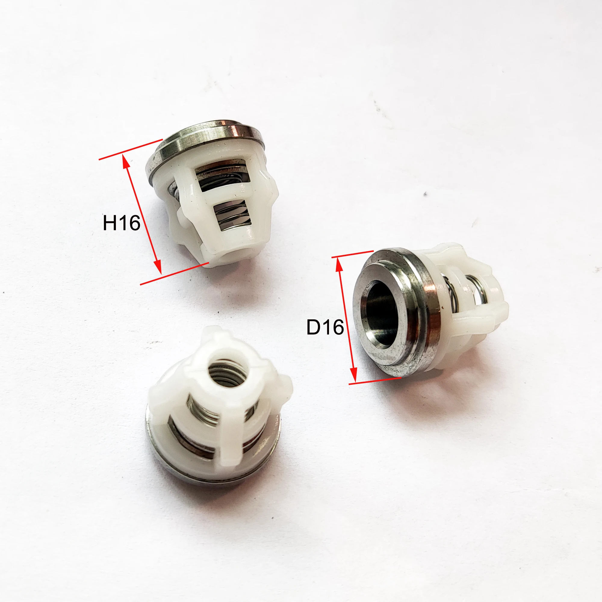 3PC Check Valve Repair Kit Axial General Pump Inter Power High Pressure Washer Water 15 16 18 MM