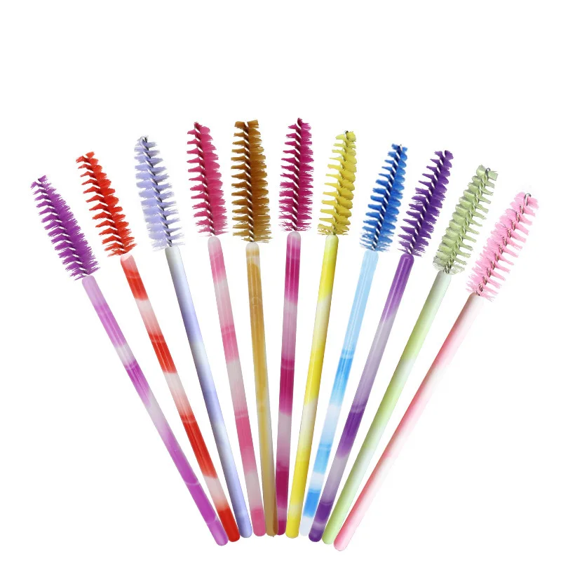 Brushes Mascara 300pcs Disposable Bendable Mascara Wands with Soft Hair Eye Lash Brushes/Eyebrow Applicator Makeup Brush Kit smile /Eyebrow