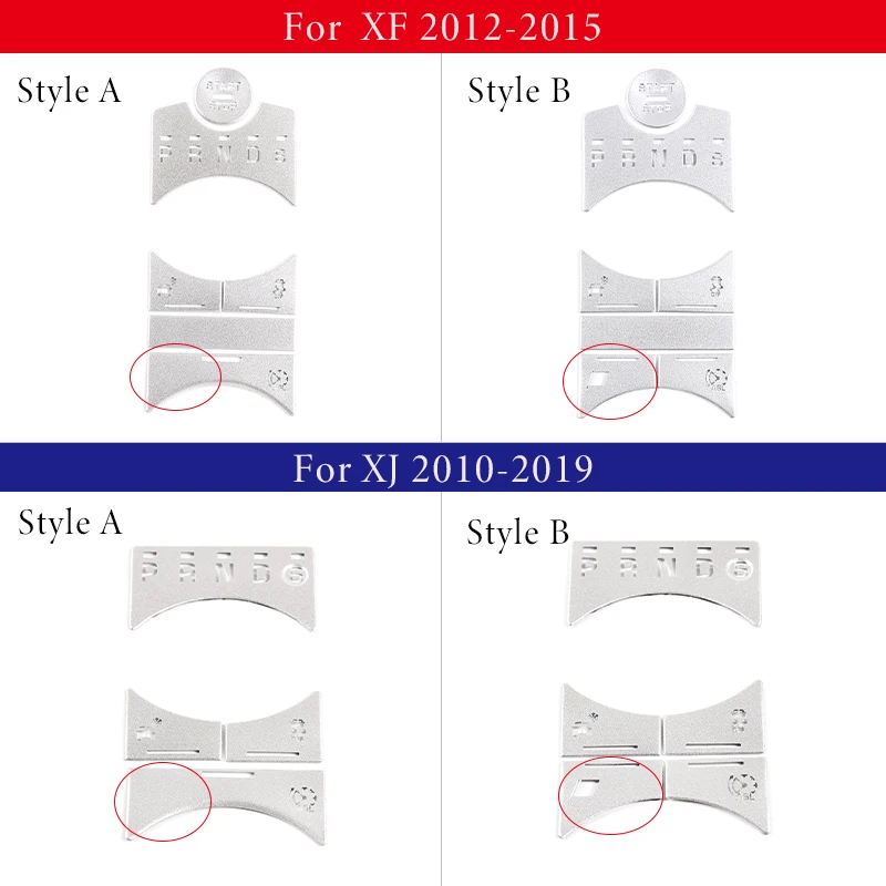 Jaguar For Car Styling XF XJ 2010-2019 Auto Central Control Gear Shift Panel Buttons Covers Stickers ddmysmile Trim Interior Accessories Smile