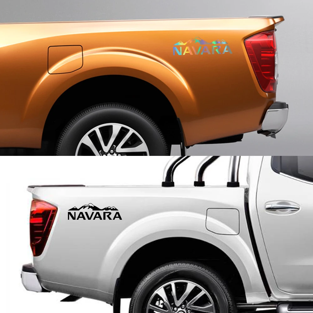 Pickup Side Sticker For Nissan Navara SL ST Truck Graphics Mountain Style Vinyl Decor Decal Car Cover Auto Tuning Accessories