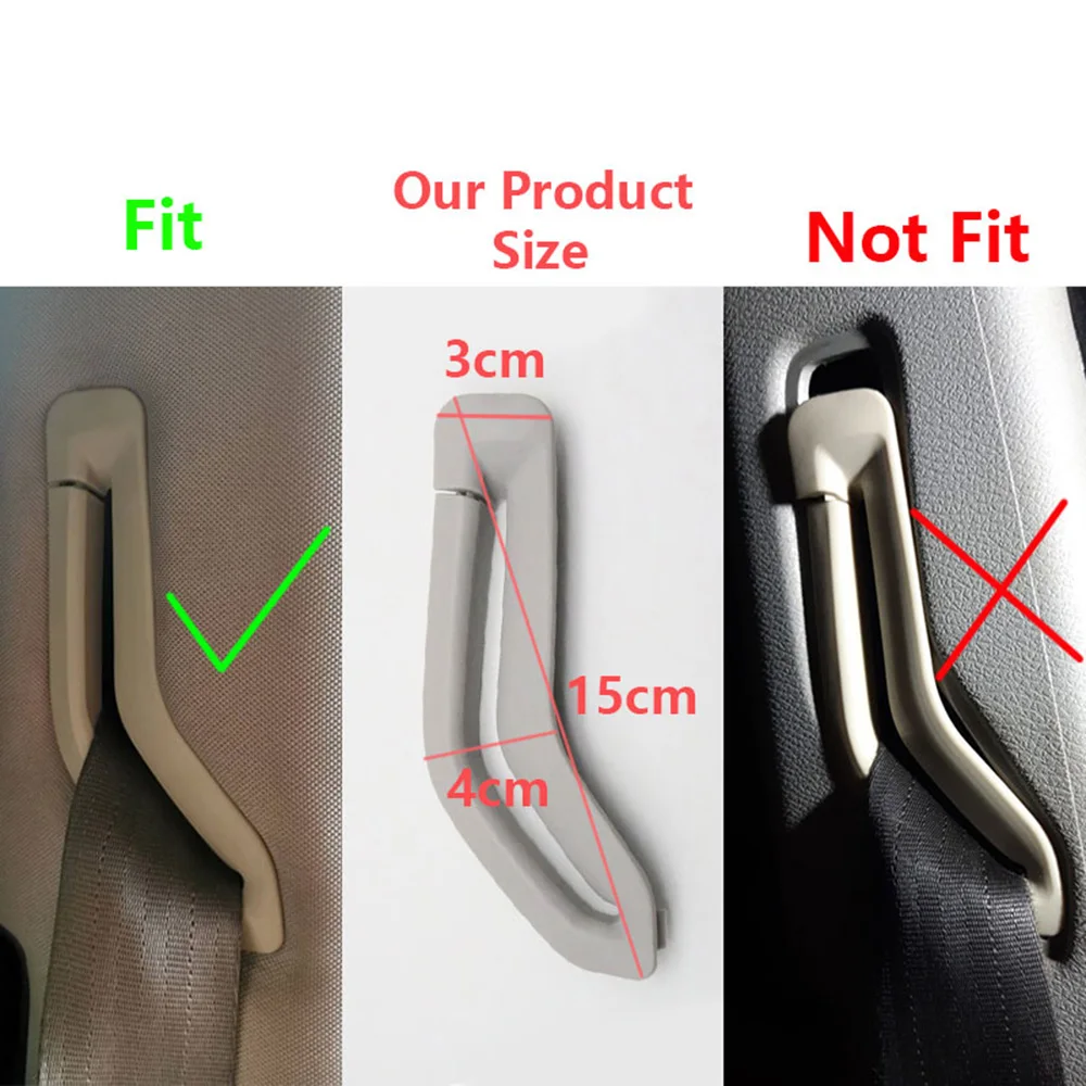 S60 S80 Voo For V70 Xc90 Left / Right Oak Seat Belt Retractor Guide Ring Belt Retractor ddmysmile Ring Beige B-Pillar 39885877 39885875 Smile /