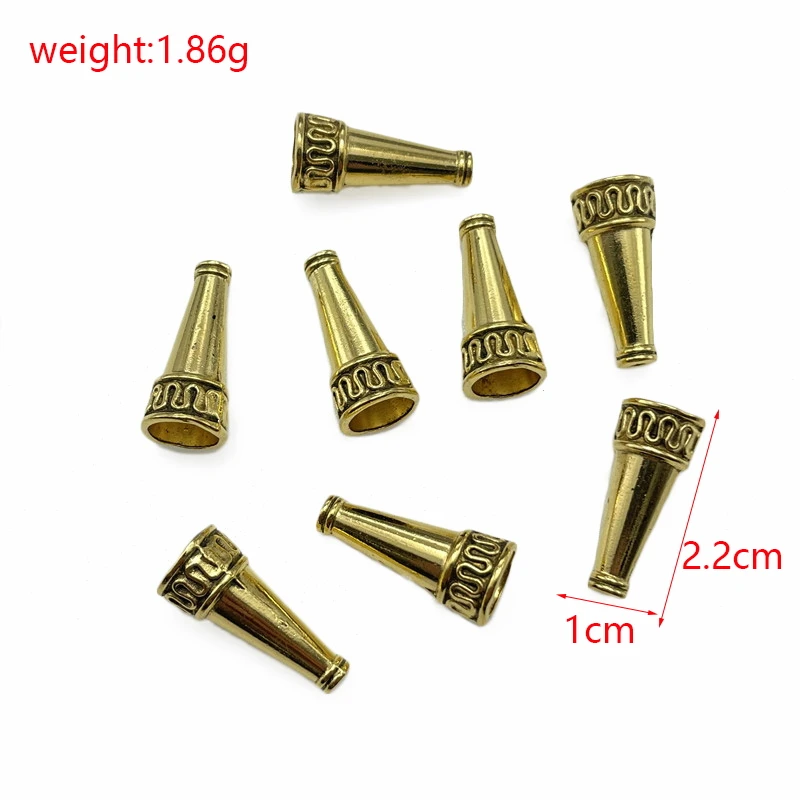 12*13mm Ancient Sier 15pcs Gold Bronze Threaded Horn Shaped Spacer Bead Cap Making Jewelry Connector DIY Alloy Accessorie Find smile 12*13mm