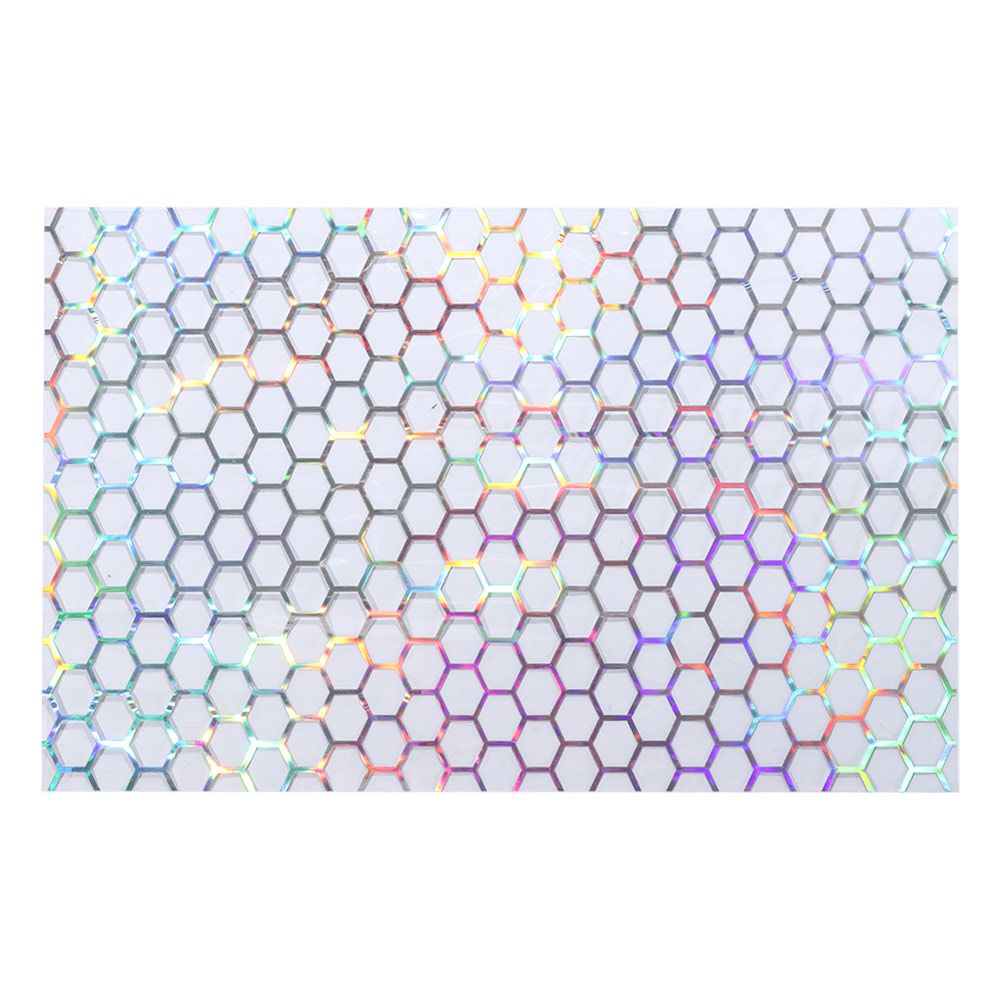 1PC Creative Car Rear Tail Light Cover Decal Multicolor Reflective Material Honeycomb Sticker Auto Accessories