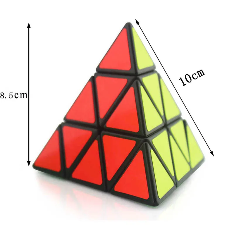 Pyramid Magic Cube 3x3 Cubo Magico Kids Intellectual Develop Game Learning Educational 3x3x3 Pyramid Puzzle Toys For Children
