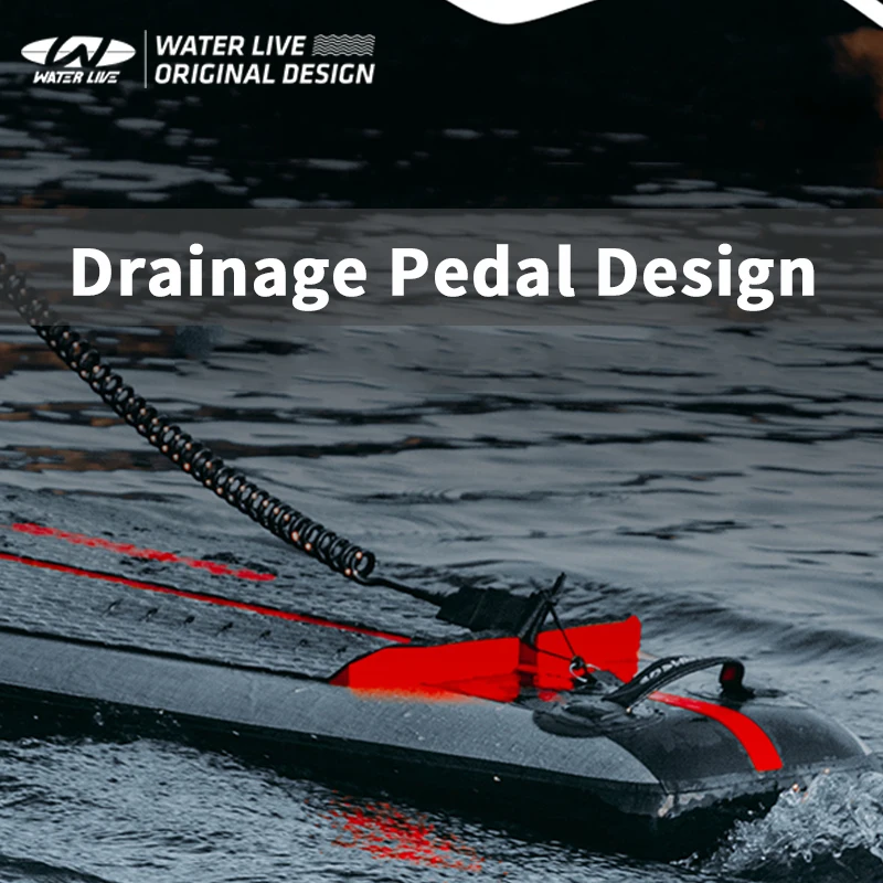 Iatable WATERLIVE ZHUMO 12'6"x29"x6" Travel Surfboard Professional Water Cruise Paddle Board Suitable For Long Travel 9.8kg smile 