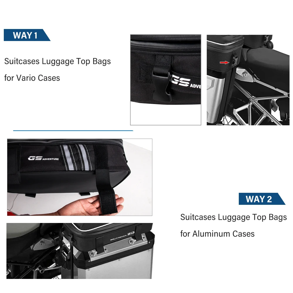 R1250GS R1200GS Top Case Bag For Aluminum Alloy Side Box for BMW R1200 GS LC ADV F700GS F800GS F650GS G310GS Adventure R1200GSA