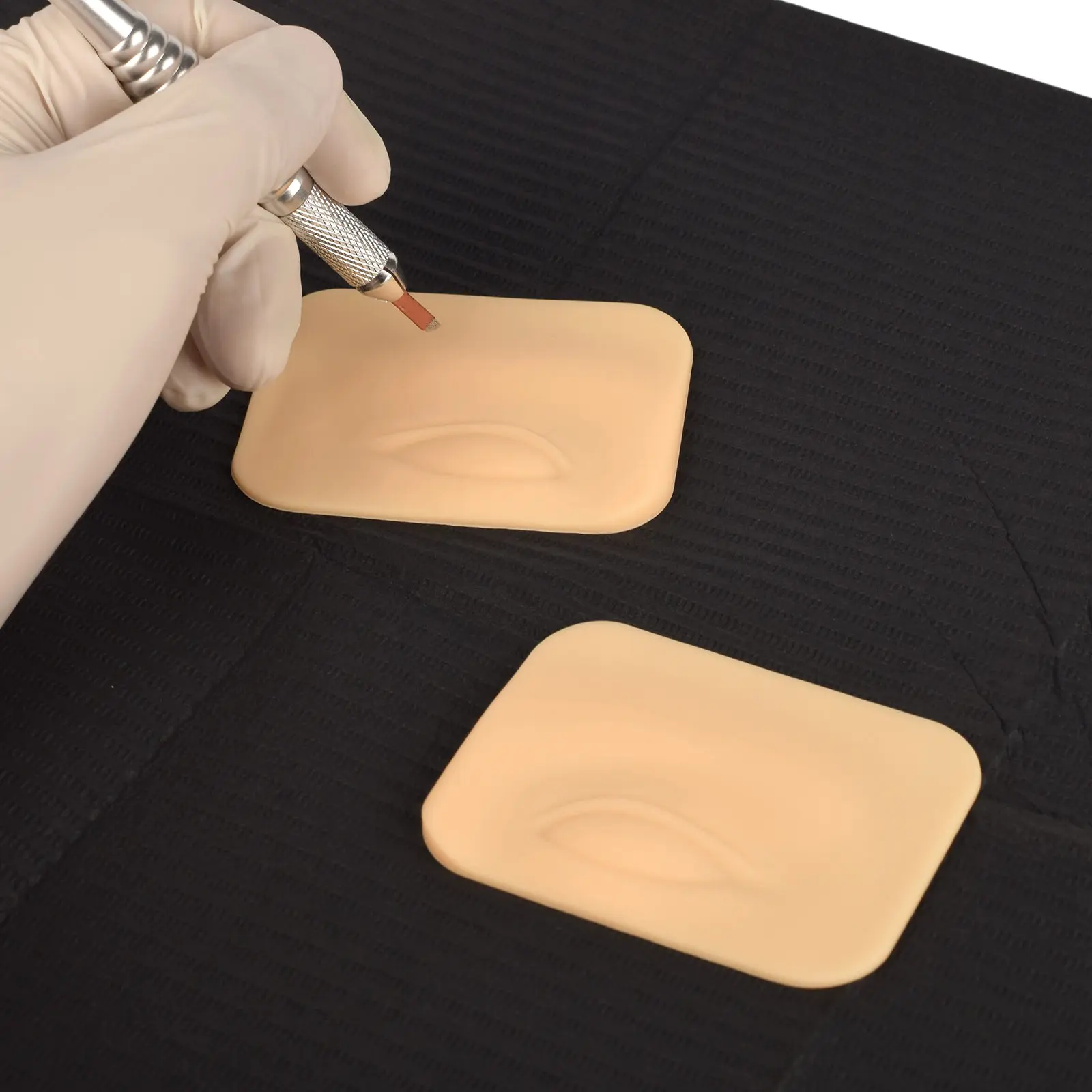 Silicone Tattoo 3D Eyebrow Practice Skin for Beginner Microblading Permanent Makeup Eyebrows Artific Skin Tattoo Accesories smile
